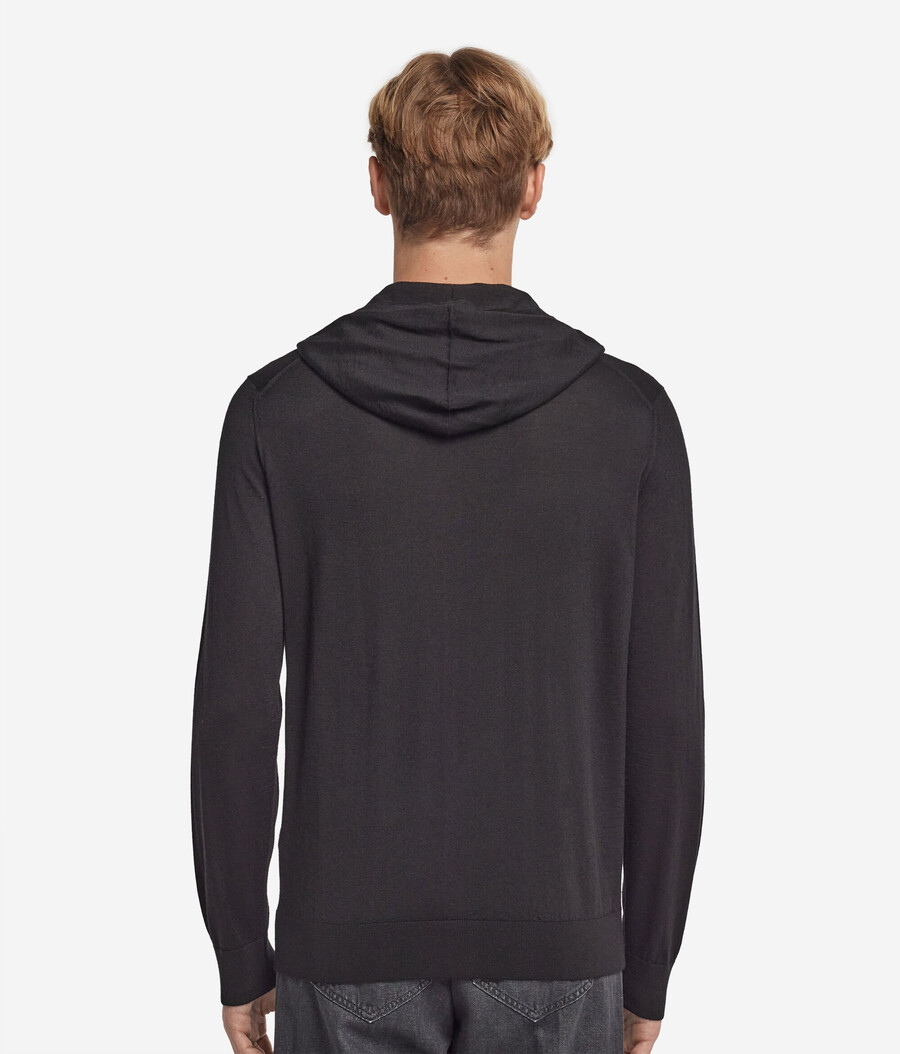 kapuzenpullover aus ultrafeinem kaschmir