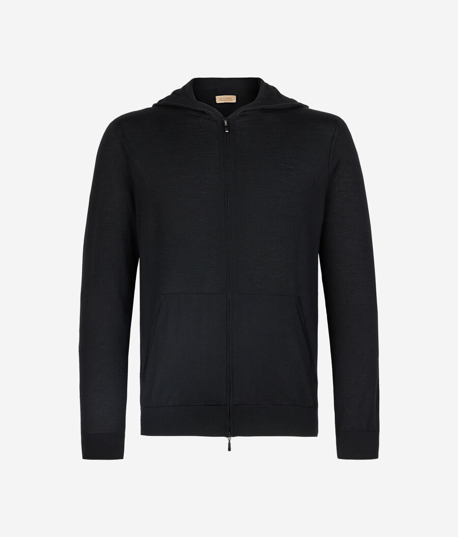 kapuzenpullover aus ultrafeinem kaschmir