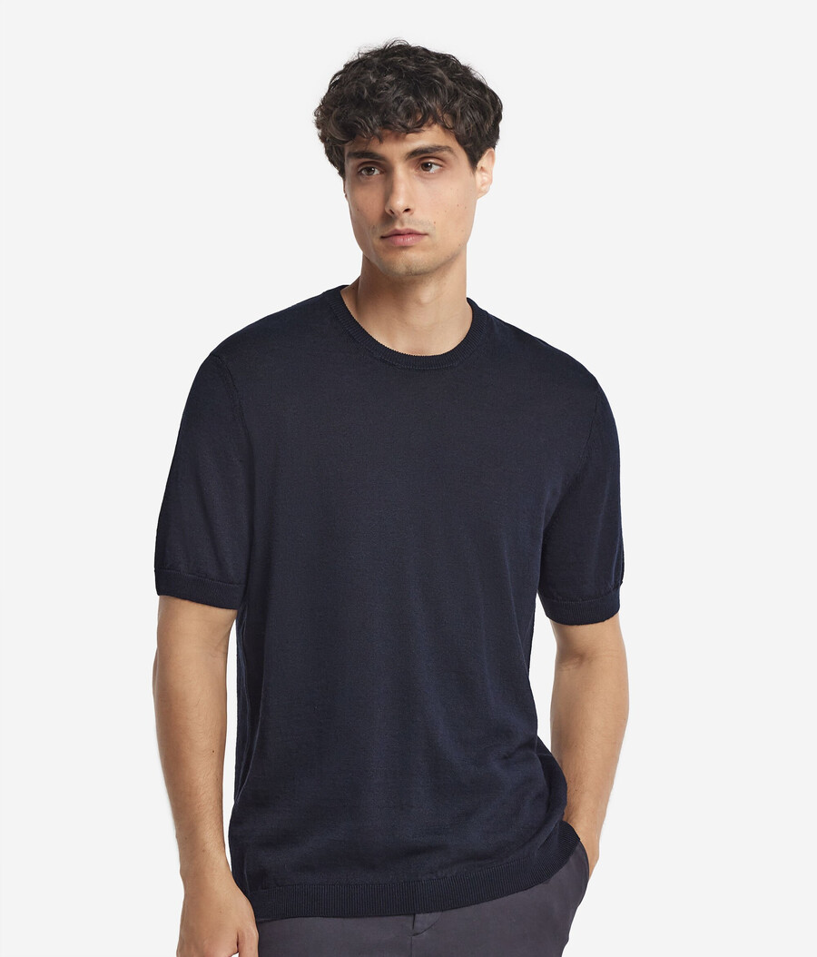 baumwoll-leinen-t-shirt
