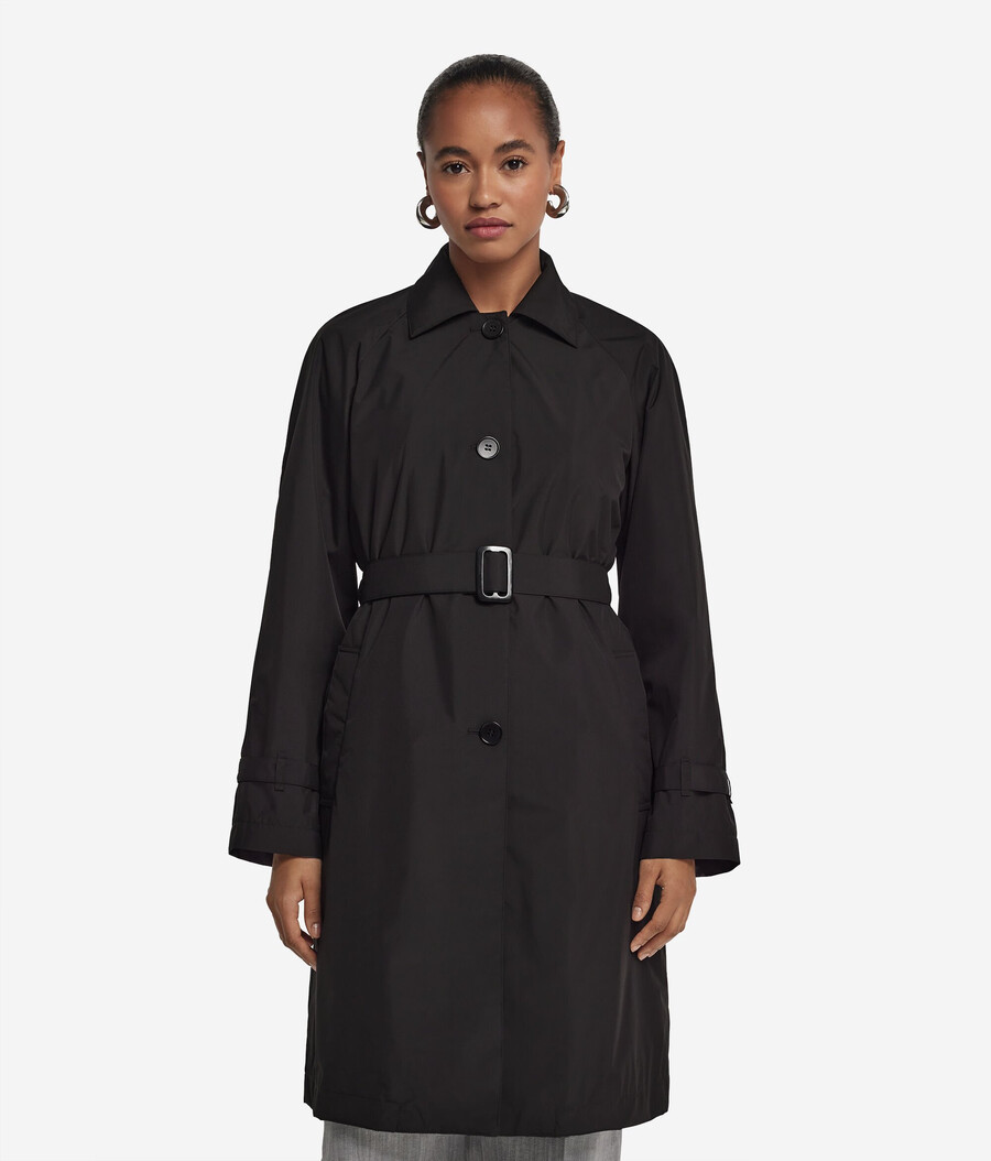langer technischer trenchcoat