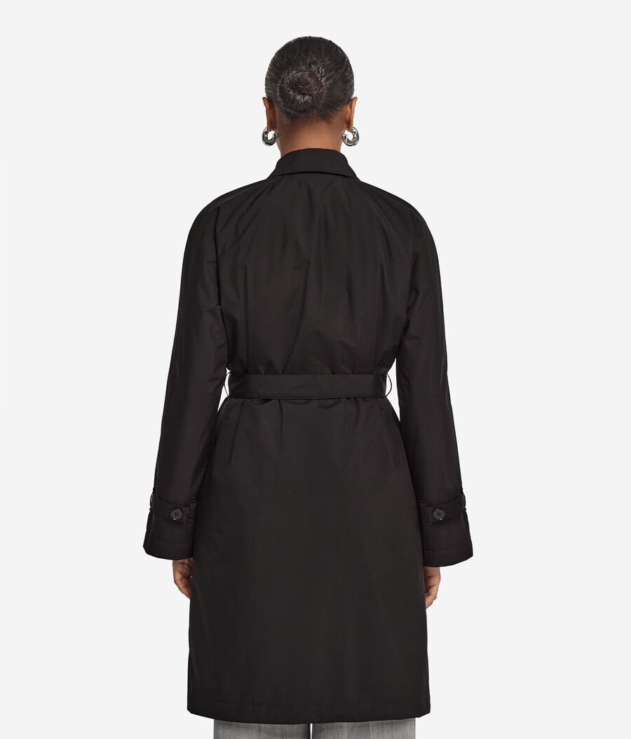langer technischer trenchcoat