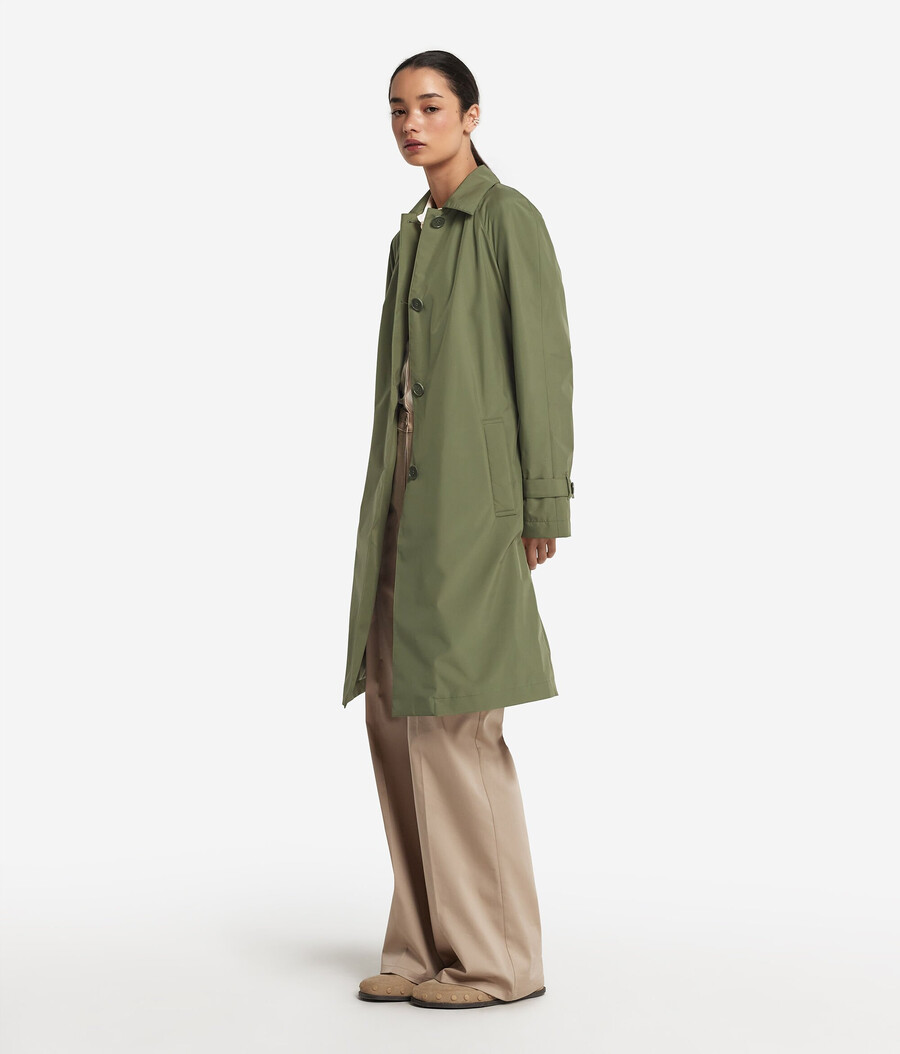 langer technischer trenchcoat