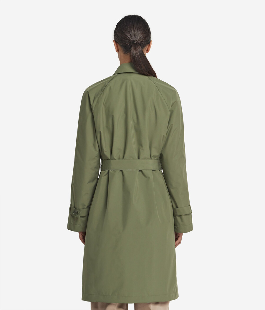 langer technischer trenchcoat