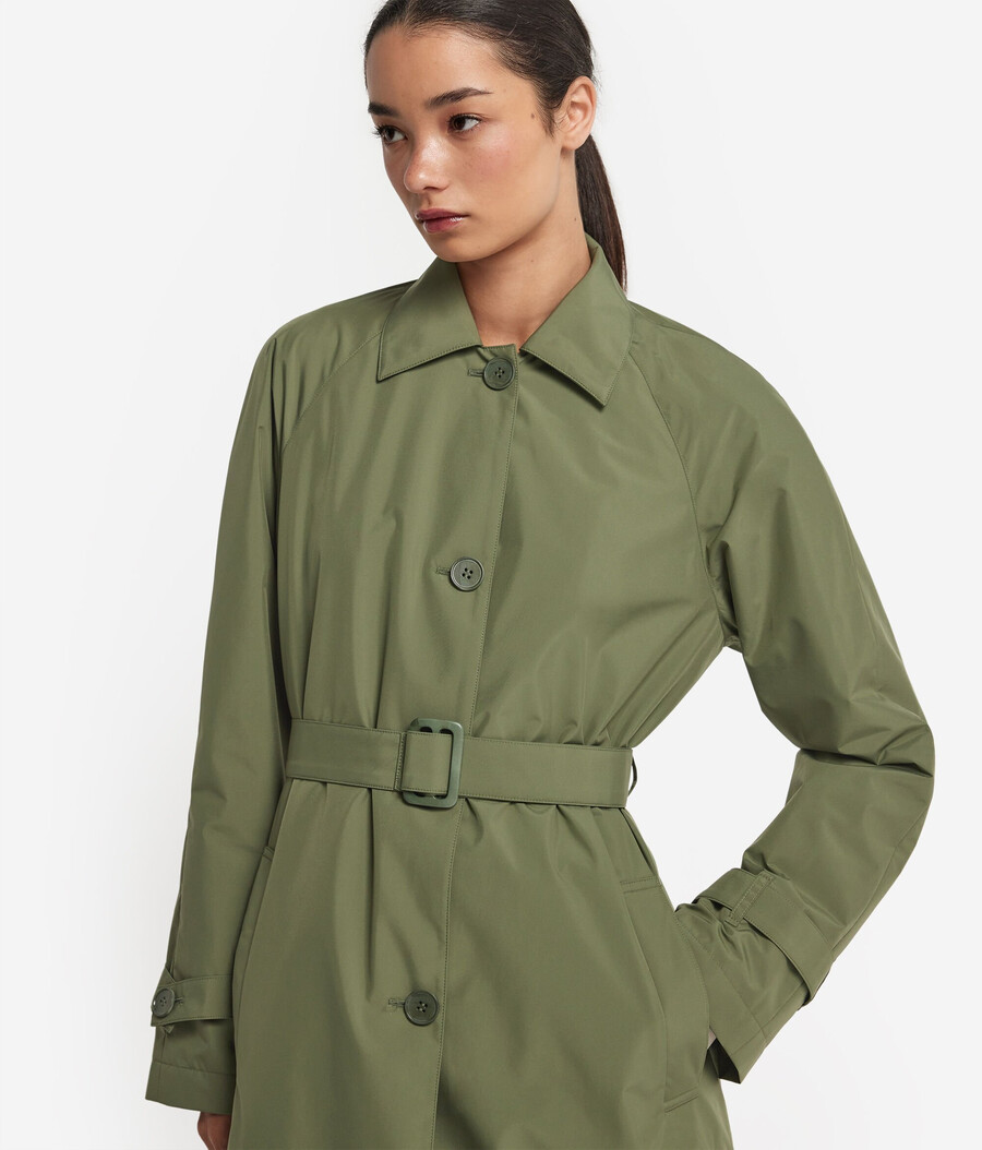 langer technischer trenchcoat
