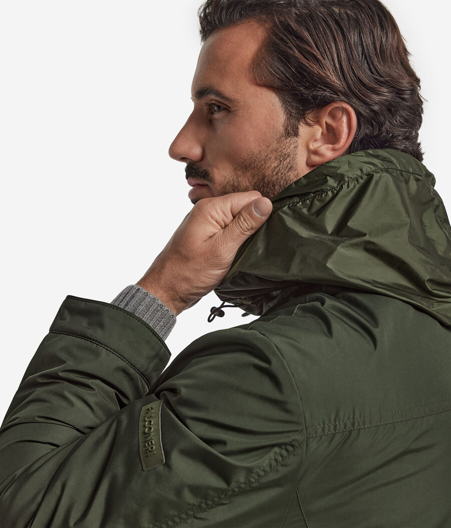 safarijacke aus kaschmir-funktionsgewebe