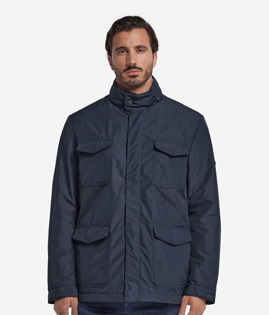 safarijacke aus kaschmir-funktionsgewebe