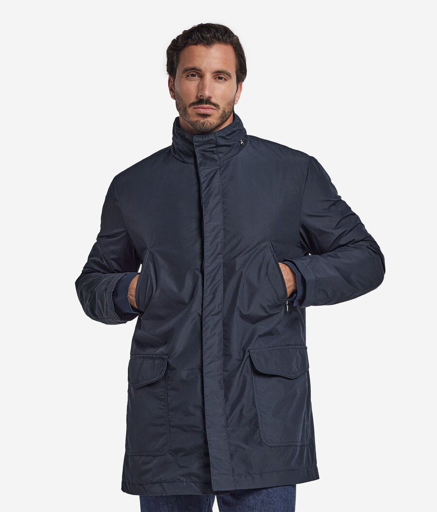 parka aus kaschmir-funktionsgewebe