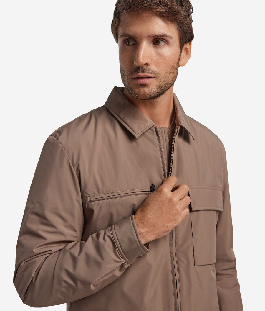 technisches overshirt mit reißverschluss