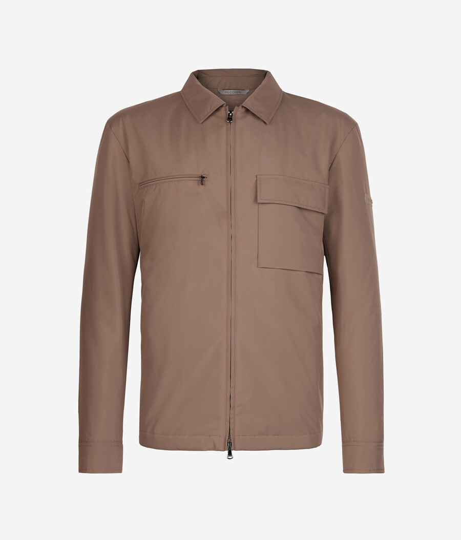 technisches overshirt mit reißverschluss
