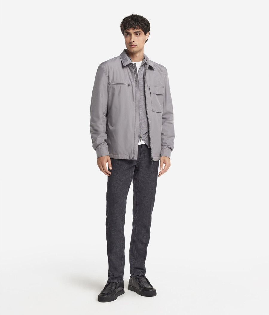 technisches overshirt mit reißverschluss