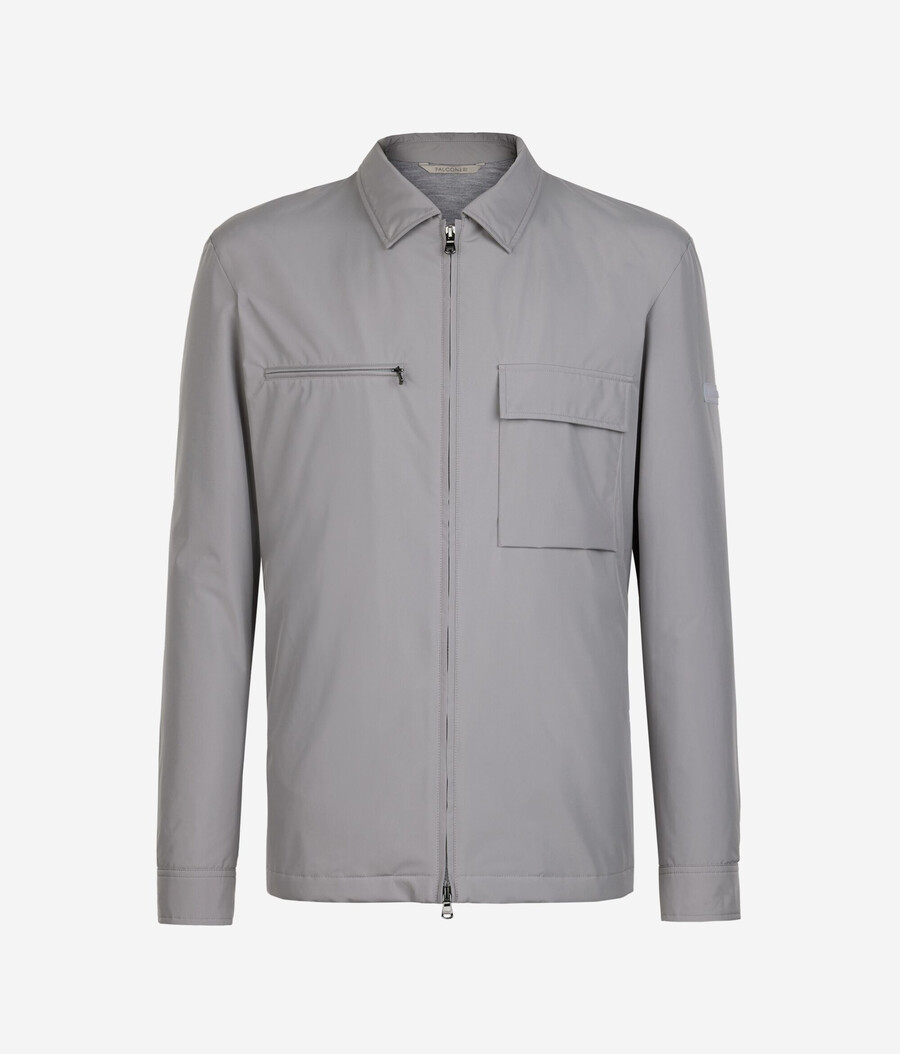 technisches overshirt mit reißverschluss