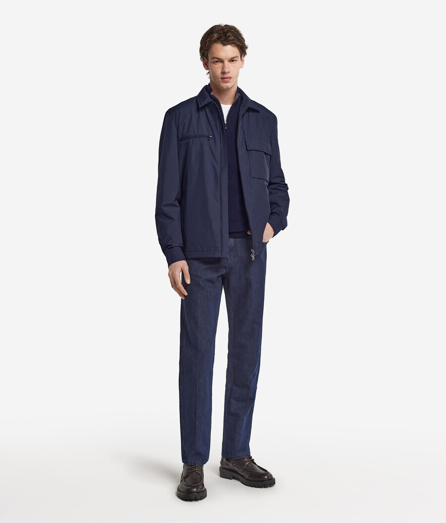 technisches overshirt mit reißverschluss
