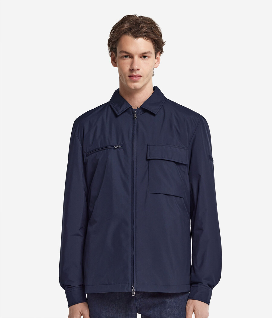 technisches overshirt mit reißverschluss