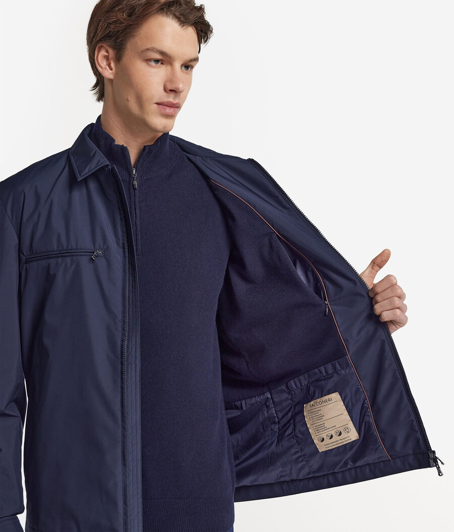 technisches overshirt mit reißverschluss