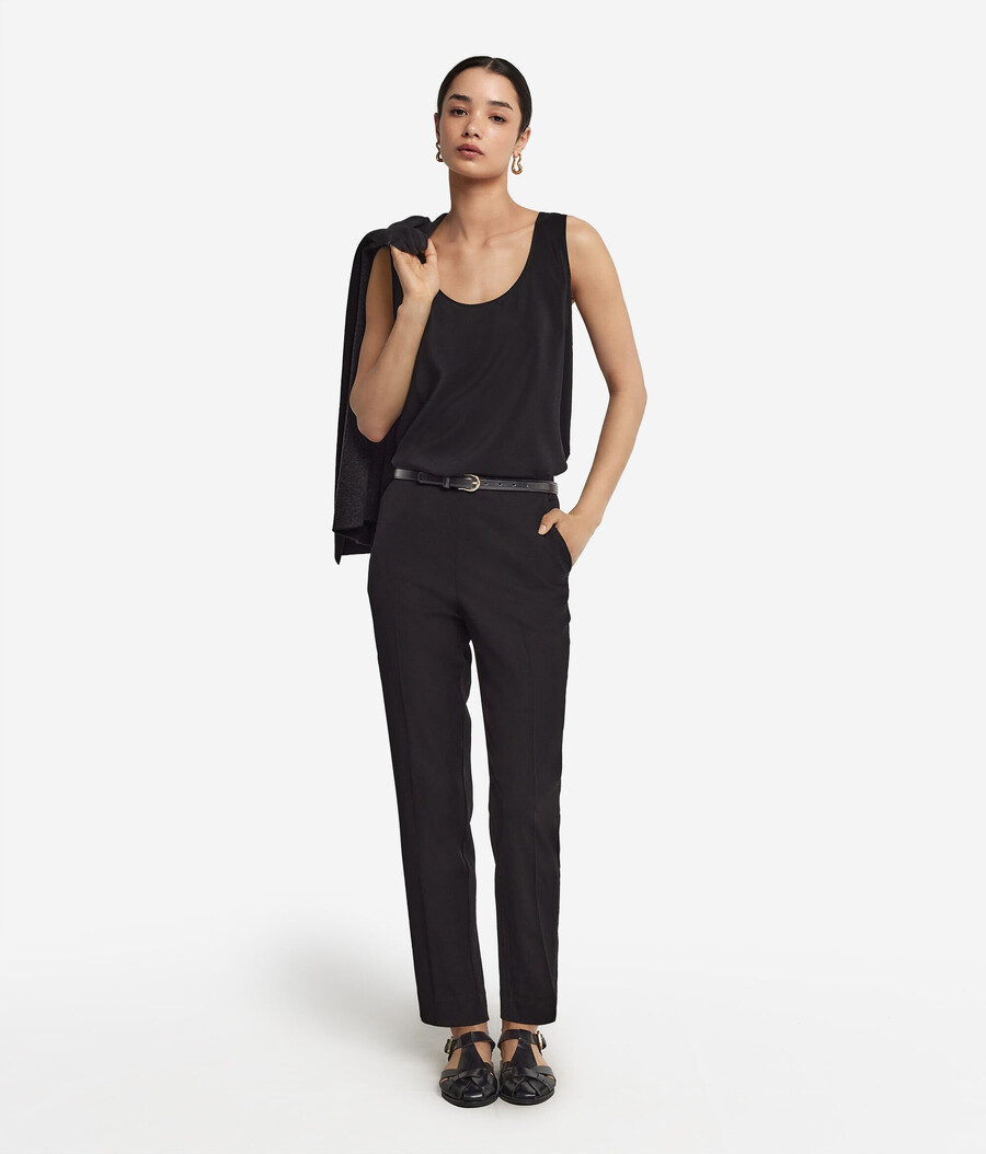 seiden-camisole mit weitem ausschnitt