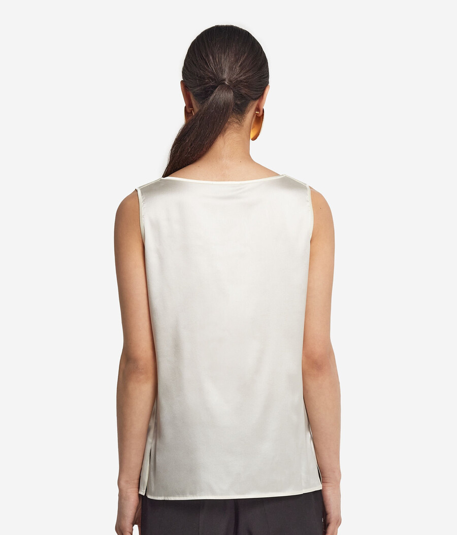 seiden-camisole mit v-ausschnitt