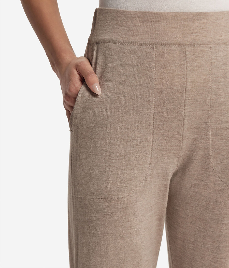 ultrafeine kaschmirhose mit bündchen am knöchel