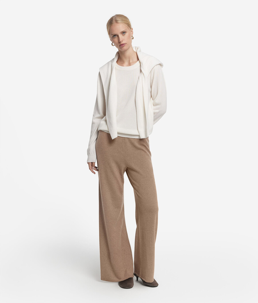 ultraweiche palazzo-hose aus kaschmir