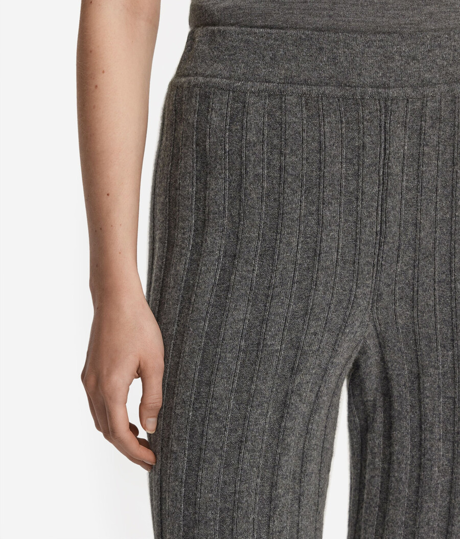 gerippte palazzo-hose aus kaschmir