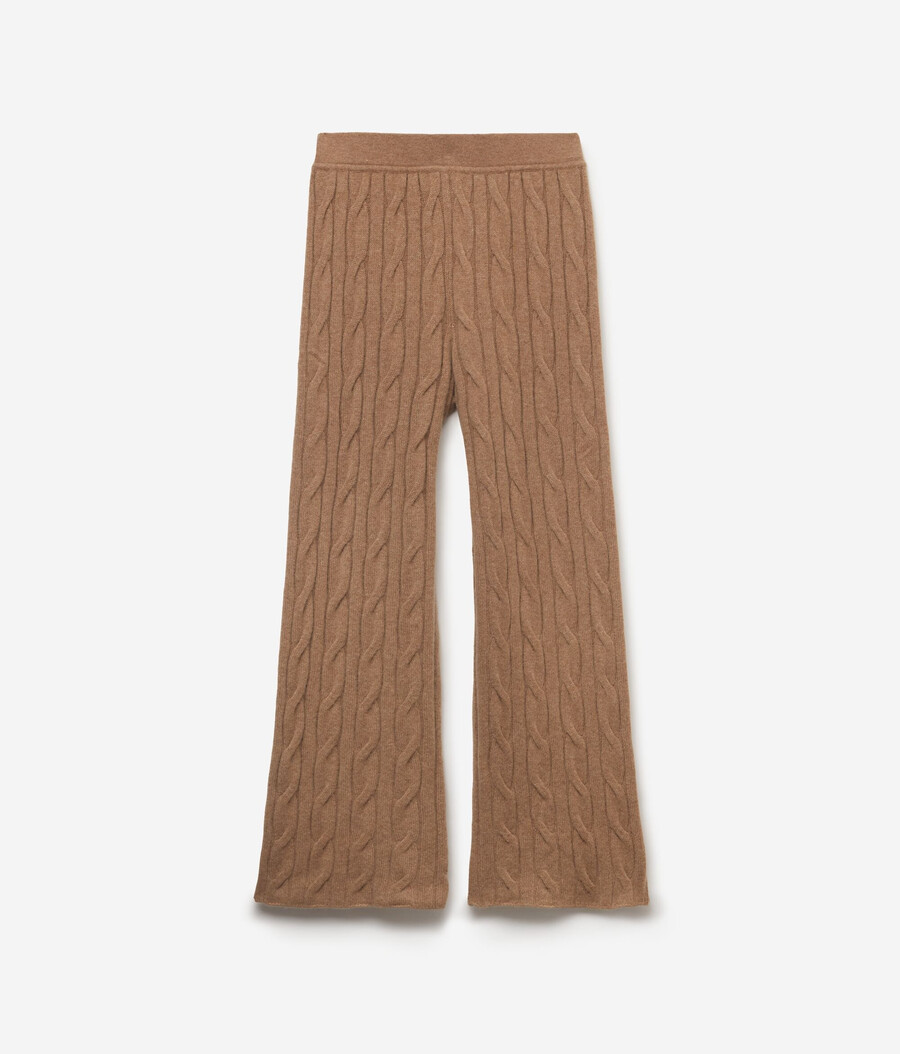 zopfstrickhose aus ultraweichem kaschmir