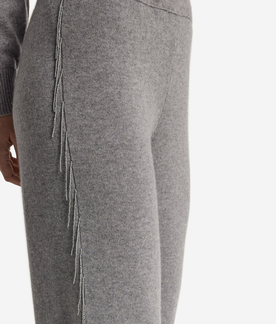 kaschmirhose mit fransen